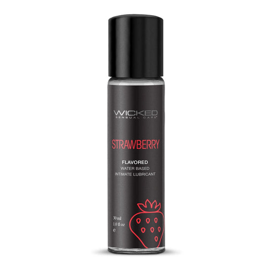 Aqua Strawberry Flavored Water Based Intimate  Lubricant - 1 Fl. Oz. WS-90411